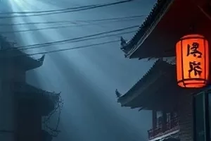 《旧胶片店》封面,木质货架上成排的胶片盒